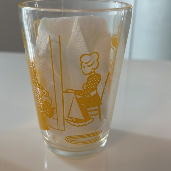 3 1950’s Swanky Swigs Hazel Atlas juice glasses - Picture 9 of 9